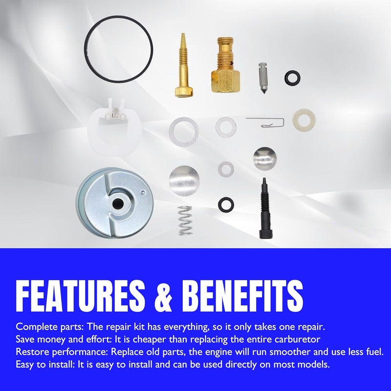 OXCANO 632347 Carburetor Rebuild kit Compatible with Coleman Generator Snowblower 6HP 8HP 10HP HM100 HSMK80 Engine, TECUMSEH HM70-HM100 OHM120 TVM170 TVM195 TVM220 TVXL195 TVXL220 VH100 HHM80 OVM120 - Image 2